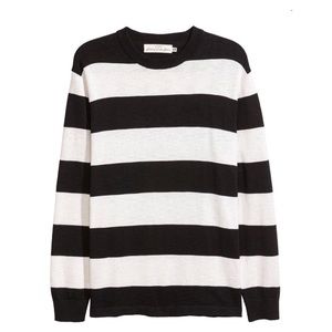 H&M Black and white stripped sweater